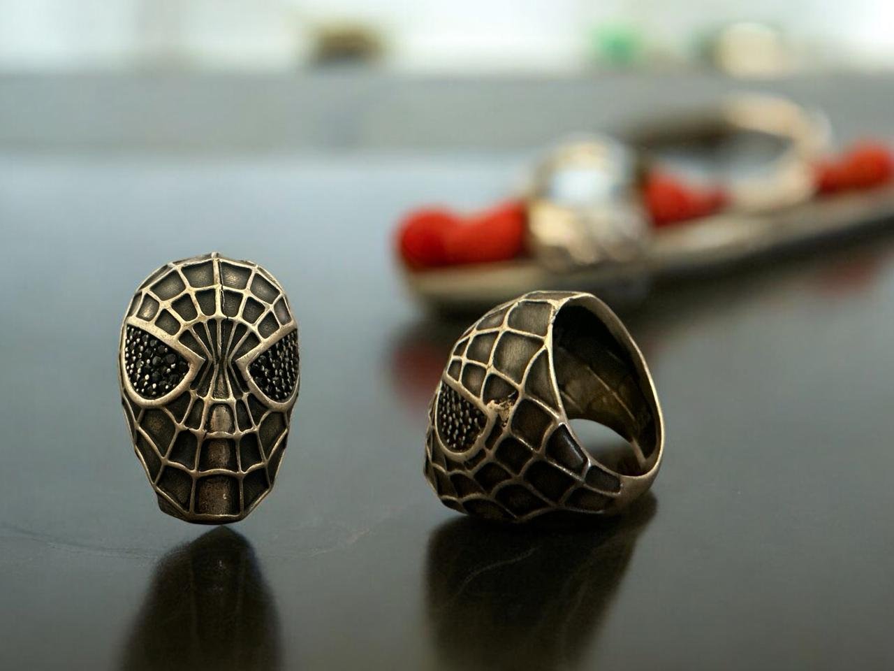 Antique Spider Man Men’s Finger Ring