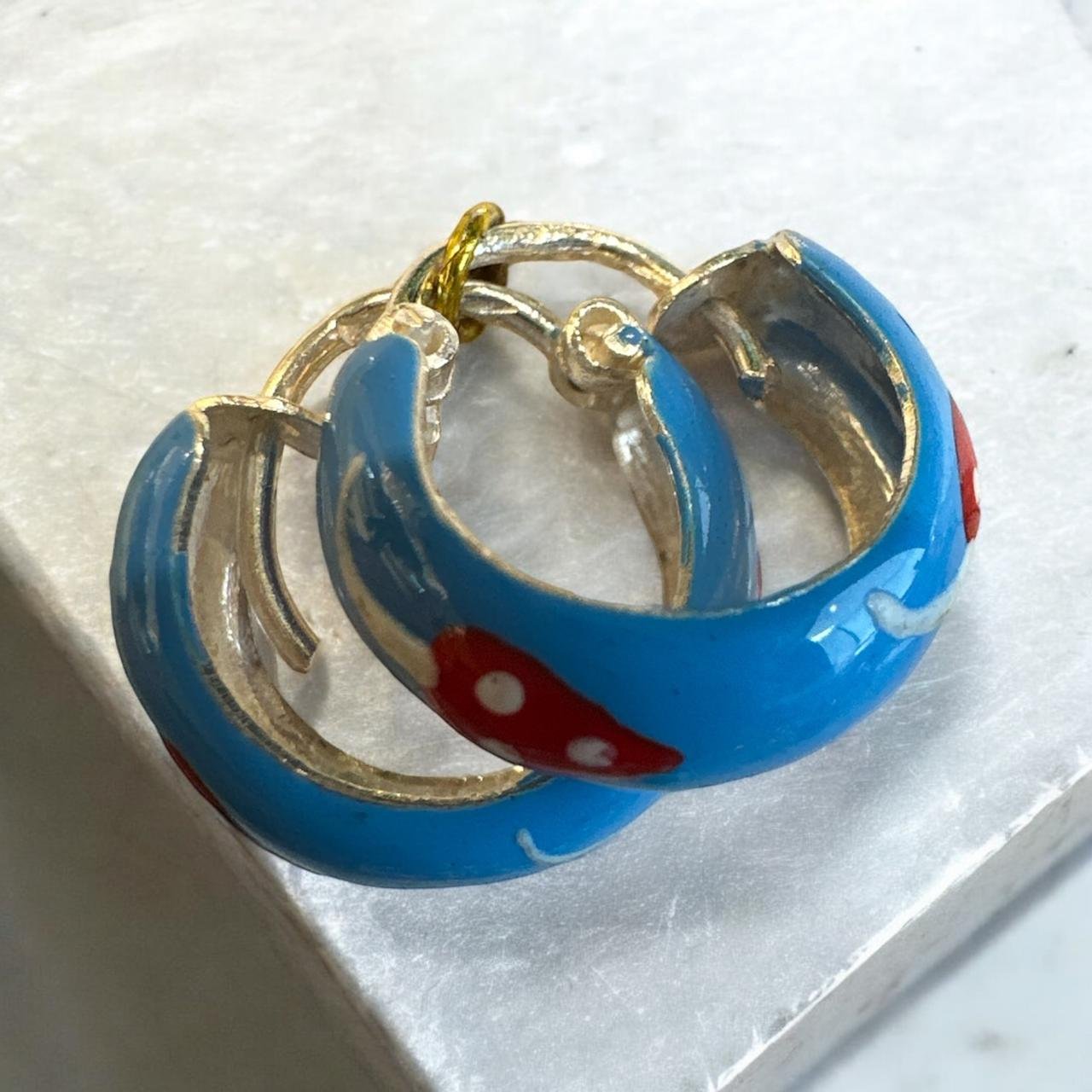 Blue & Orange Colour Ring