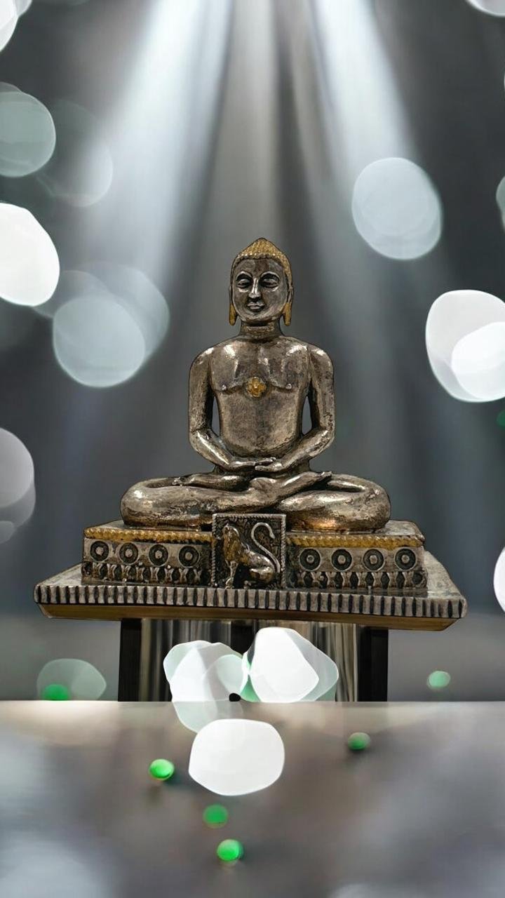 Buddha Idol – Antique & Gold Polish