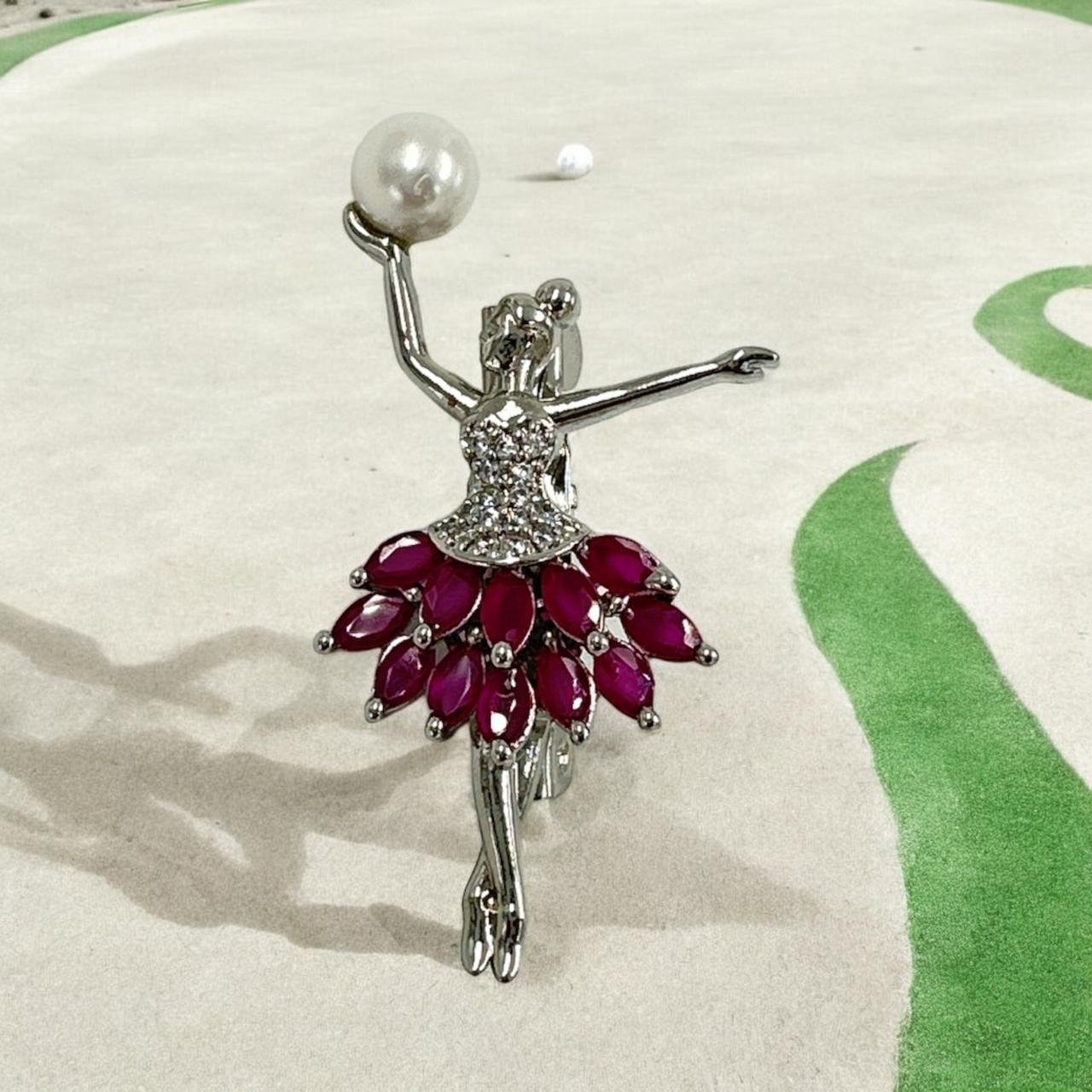 CZ Blossom Sparkle Saree Pin