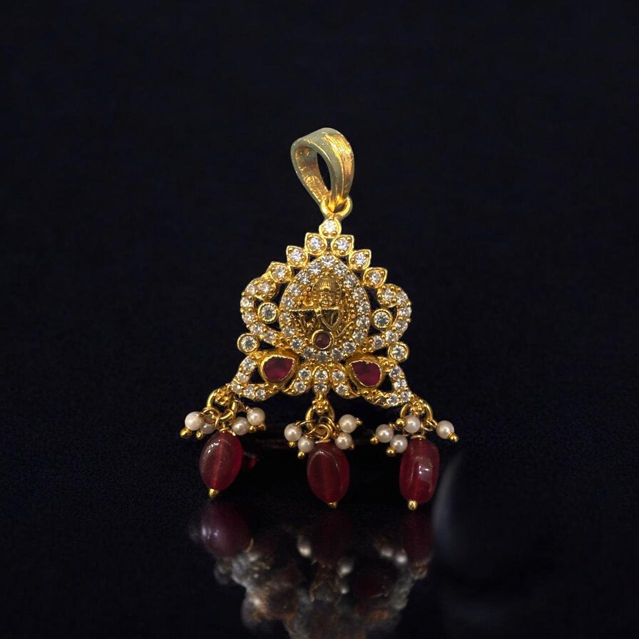 CZ & Ruby Pendant