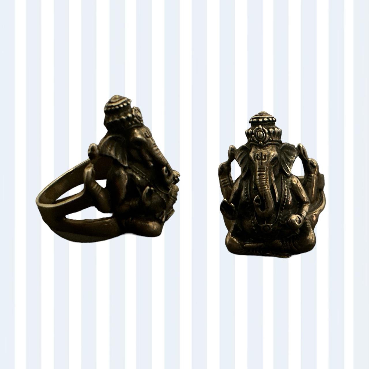 Ganesh Model Oxidized Men’s Ring