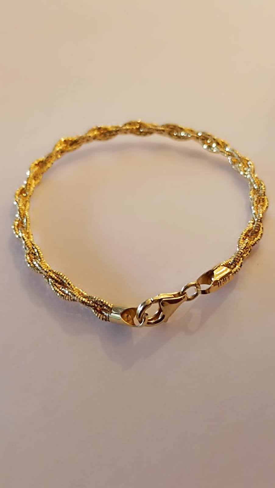 Gold polish bracelet with bangle model Bracelet