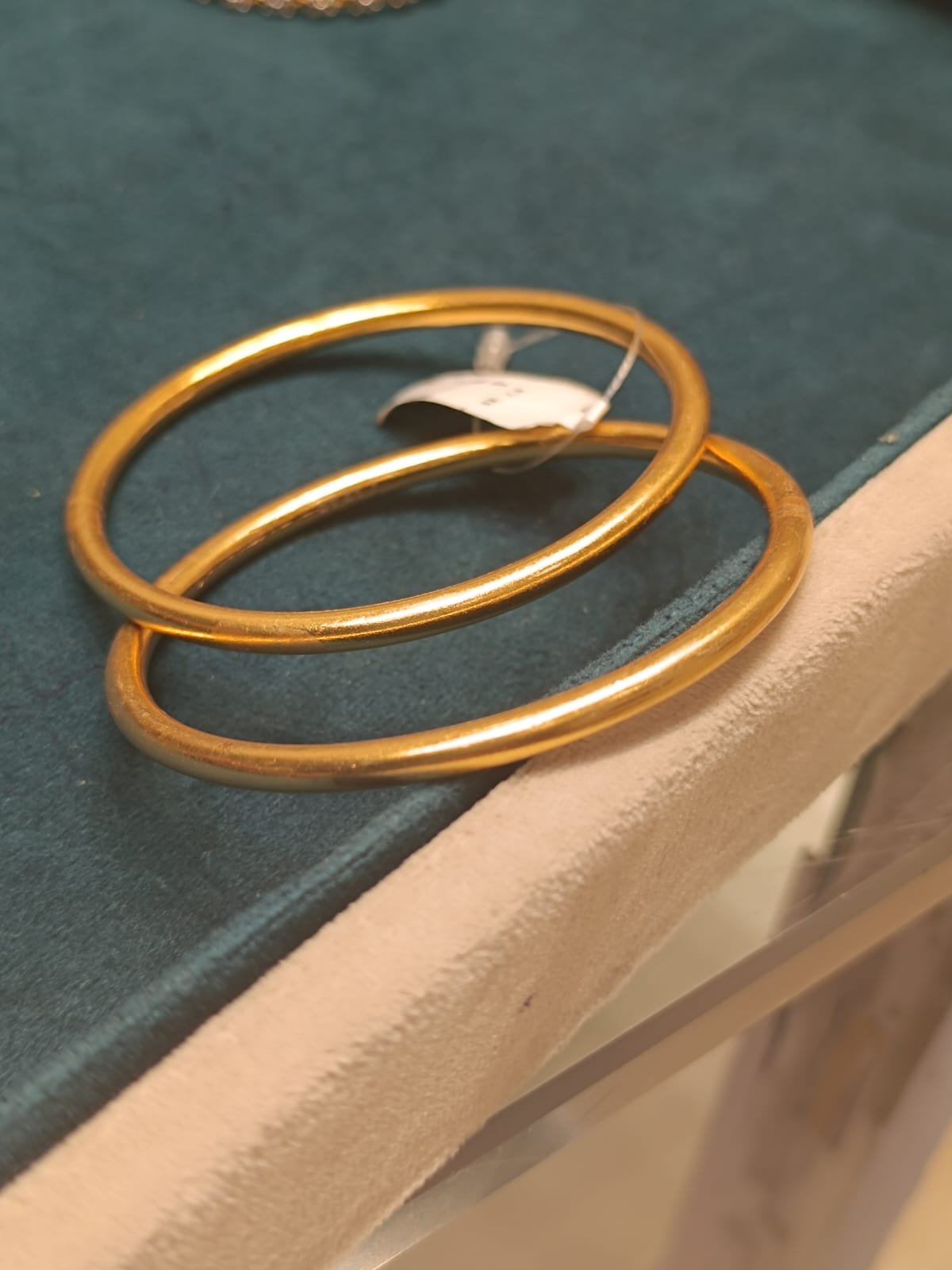 Gold Polish Plain Bangles