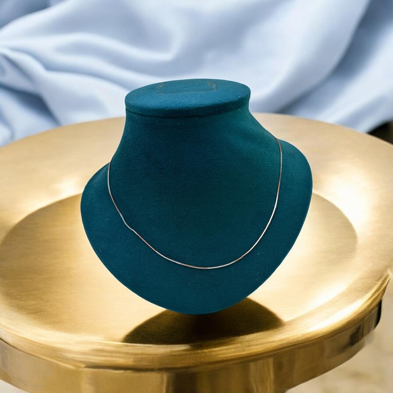 Italian Plain Chain – Silver & Rose Gold Polish