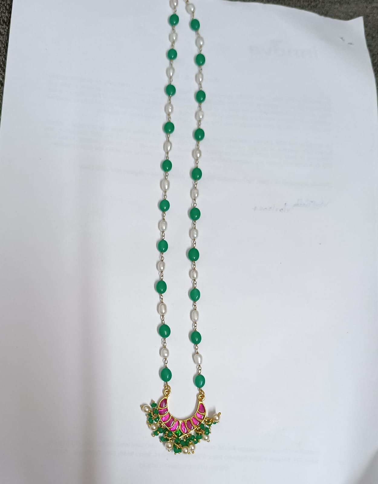 Jewellery Laxmi Devi Ruby Kundan Chain