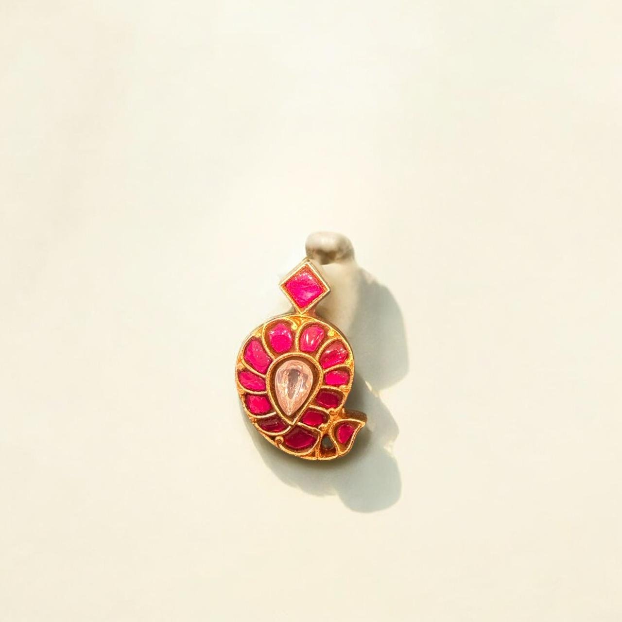 Mango Ruby Kundan Small Pendant