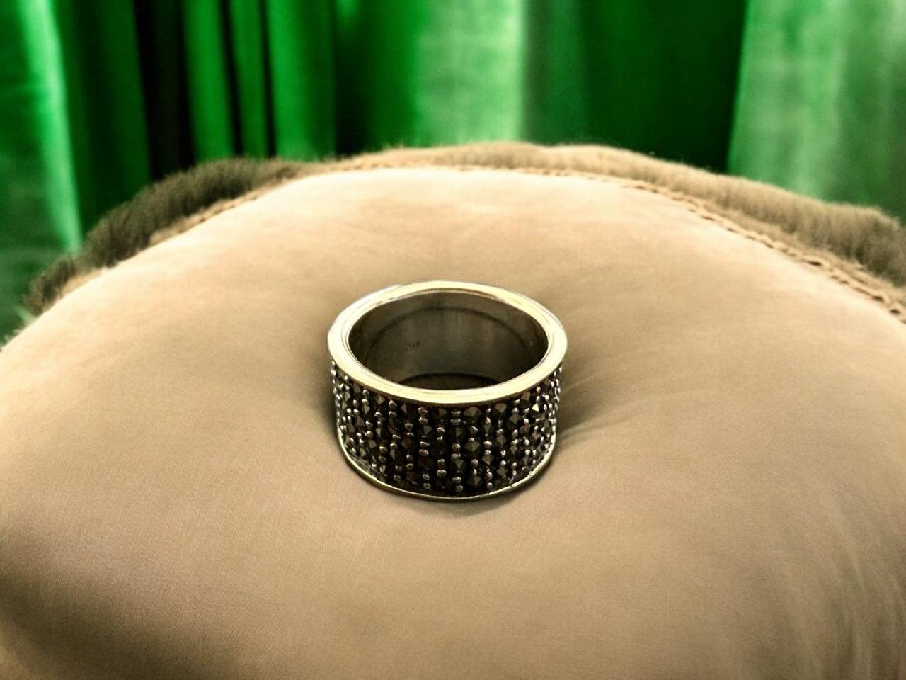 Marker Stones Silver Polish Men’s Ring