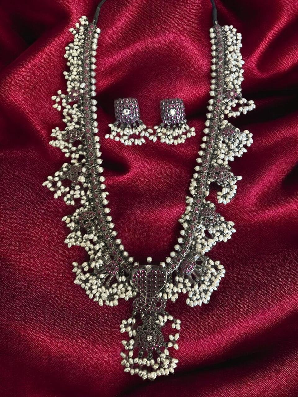 Oxidized Polish Haram with Butta pusalu