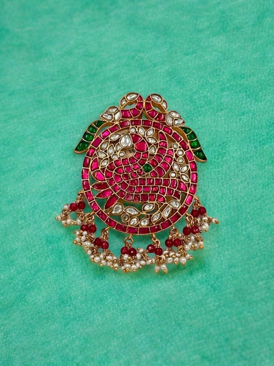 Peacock Kundan Pendant