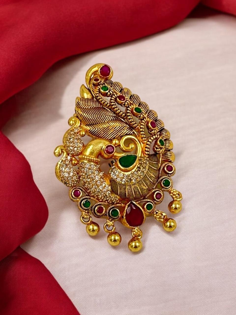 Peacock Model Kundan Pendant