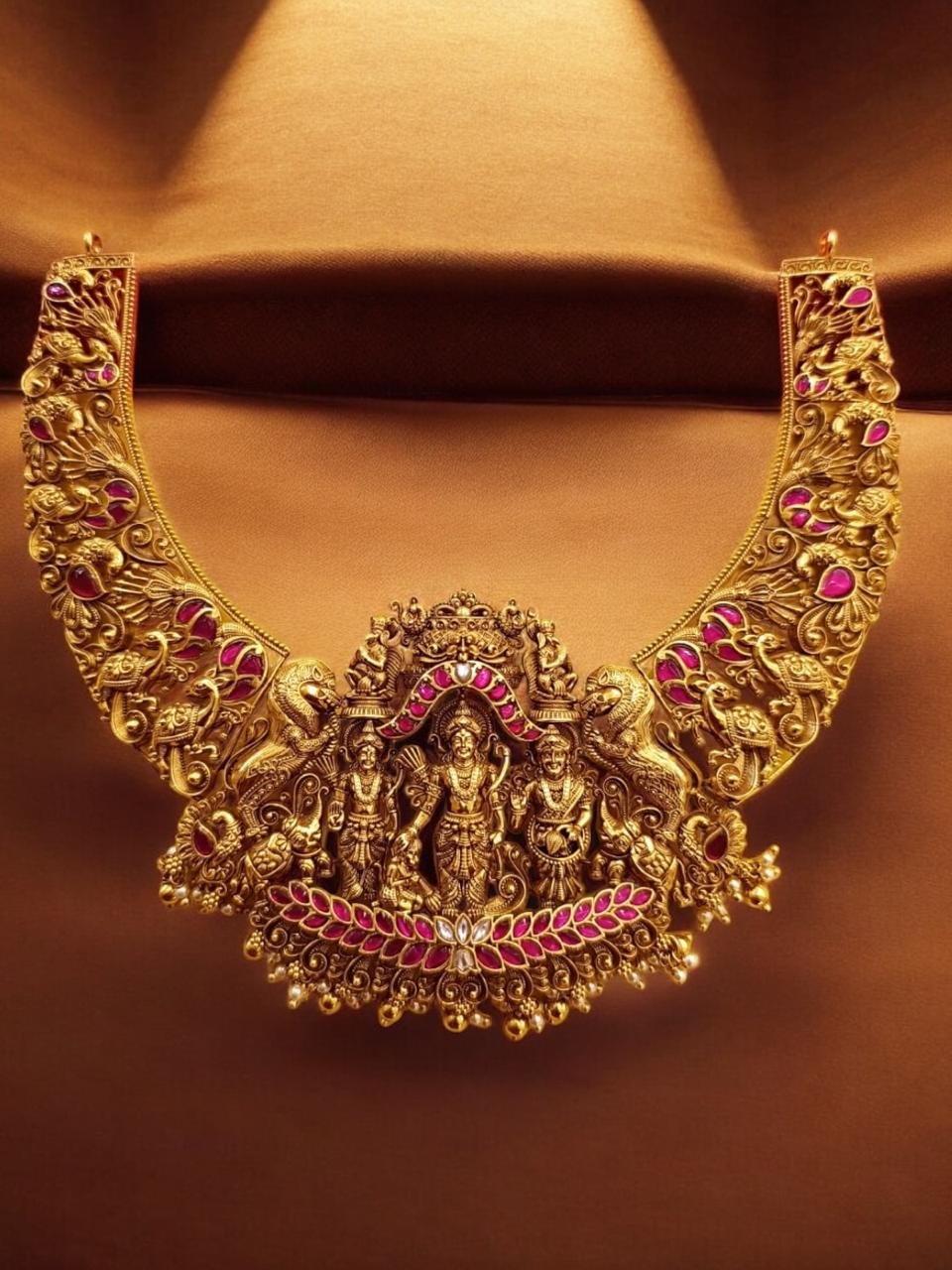 Peacock Ramparivar Necklace