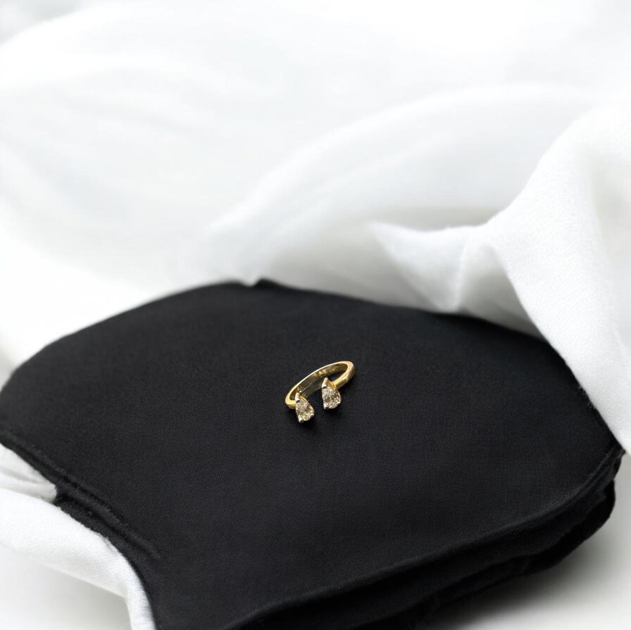 Premium CZ Gold Polish Ladies Ring