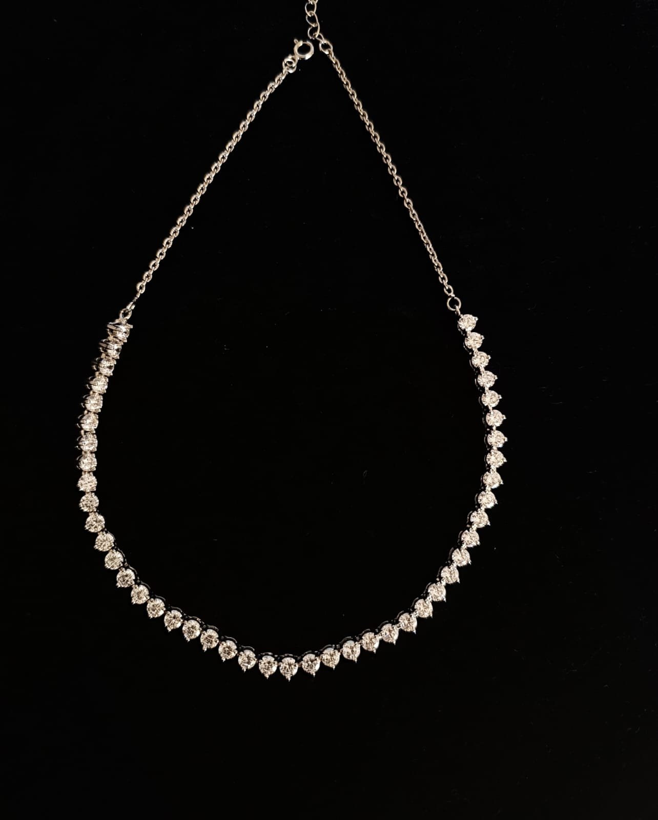 Premium CZ Silver Polish Necklace