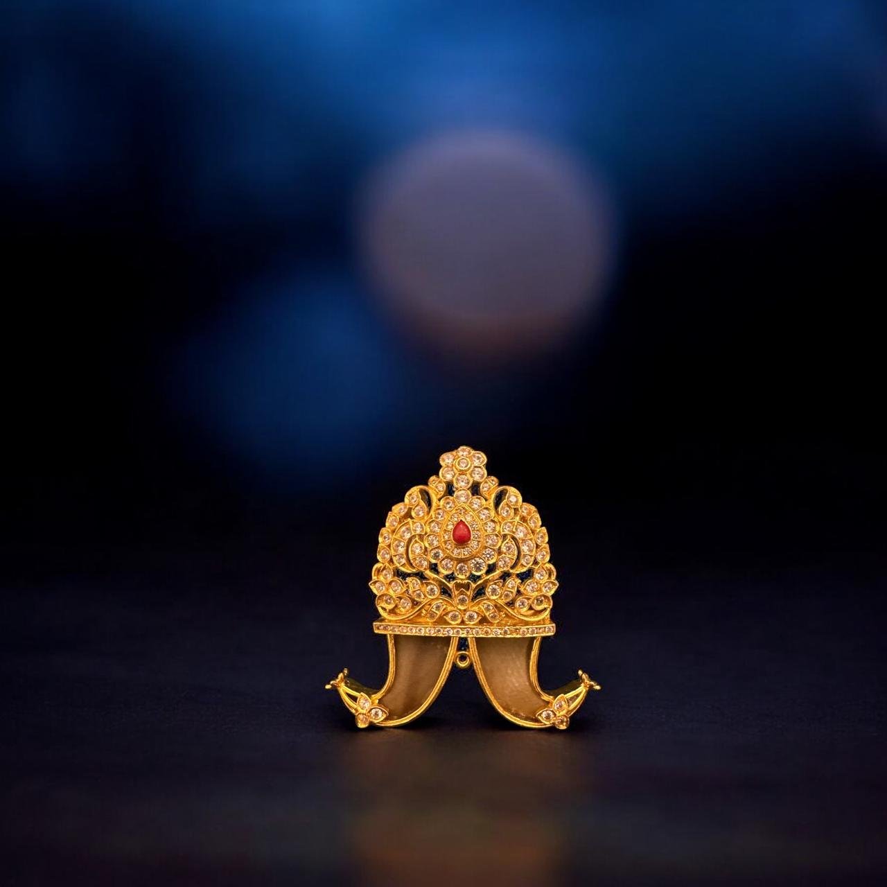 Puli goru CZ & Ruby Pendant