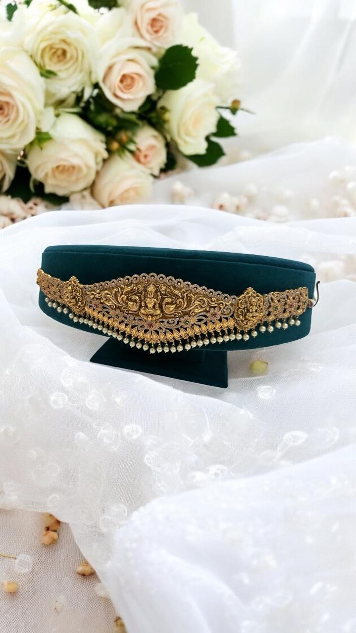 Temple CZ Ruby Vaddanam