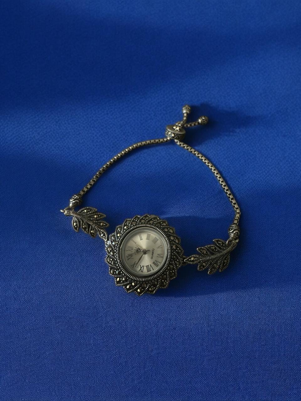Women's watches with marker stones & leef modal
